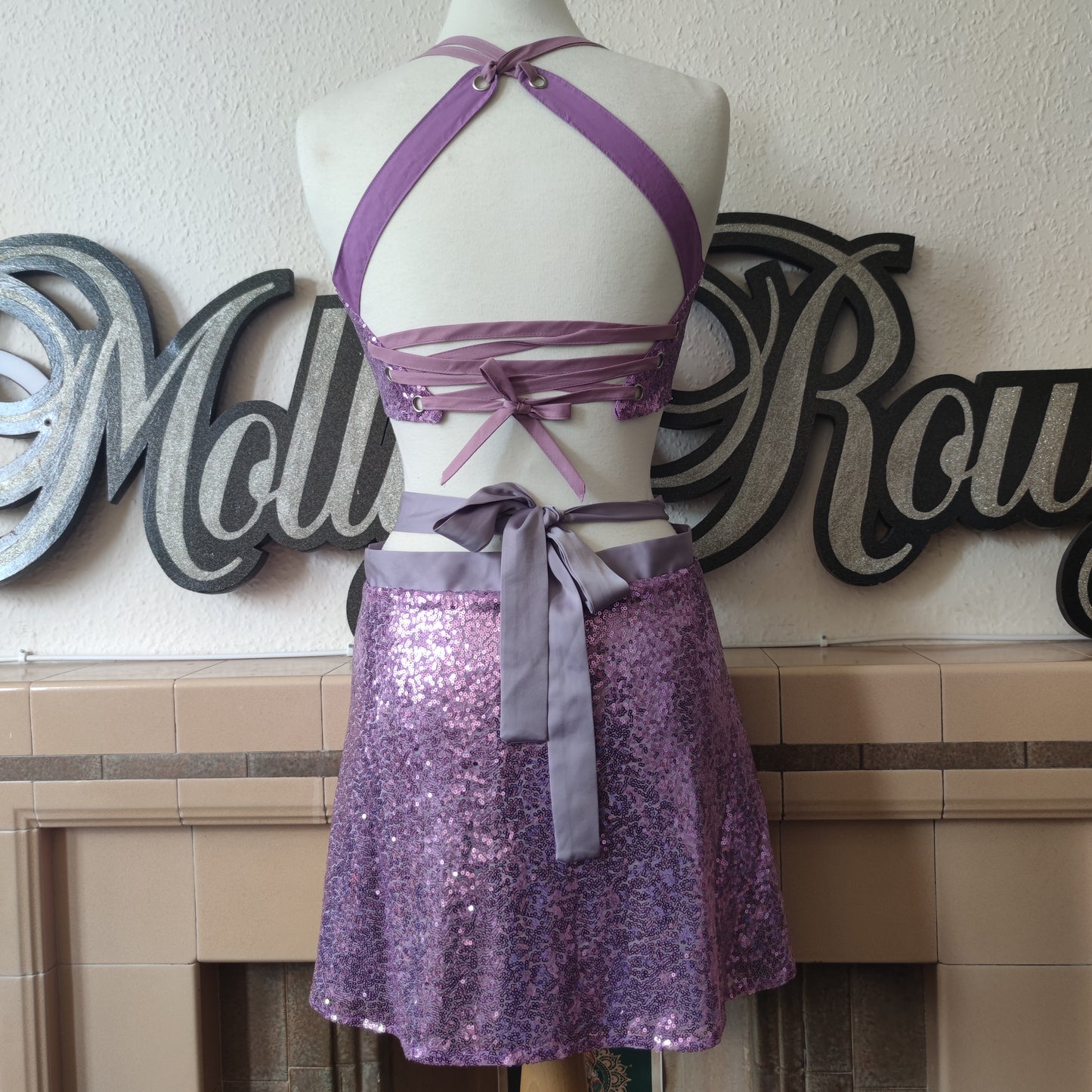 Lilac Sequin Set