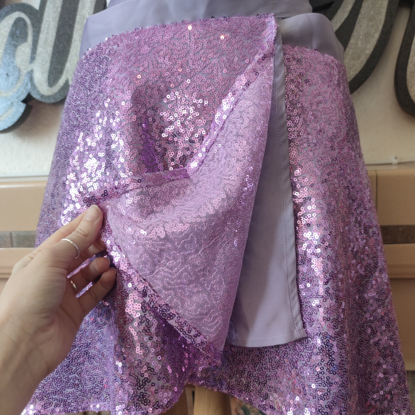 Lilac Sequin Set
