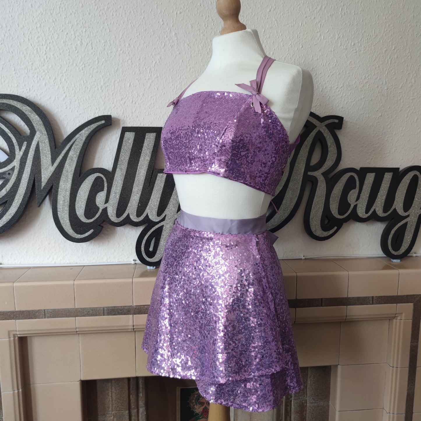 Lilac Sequin Set