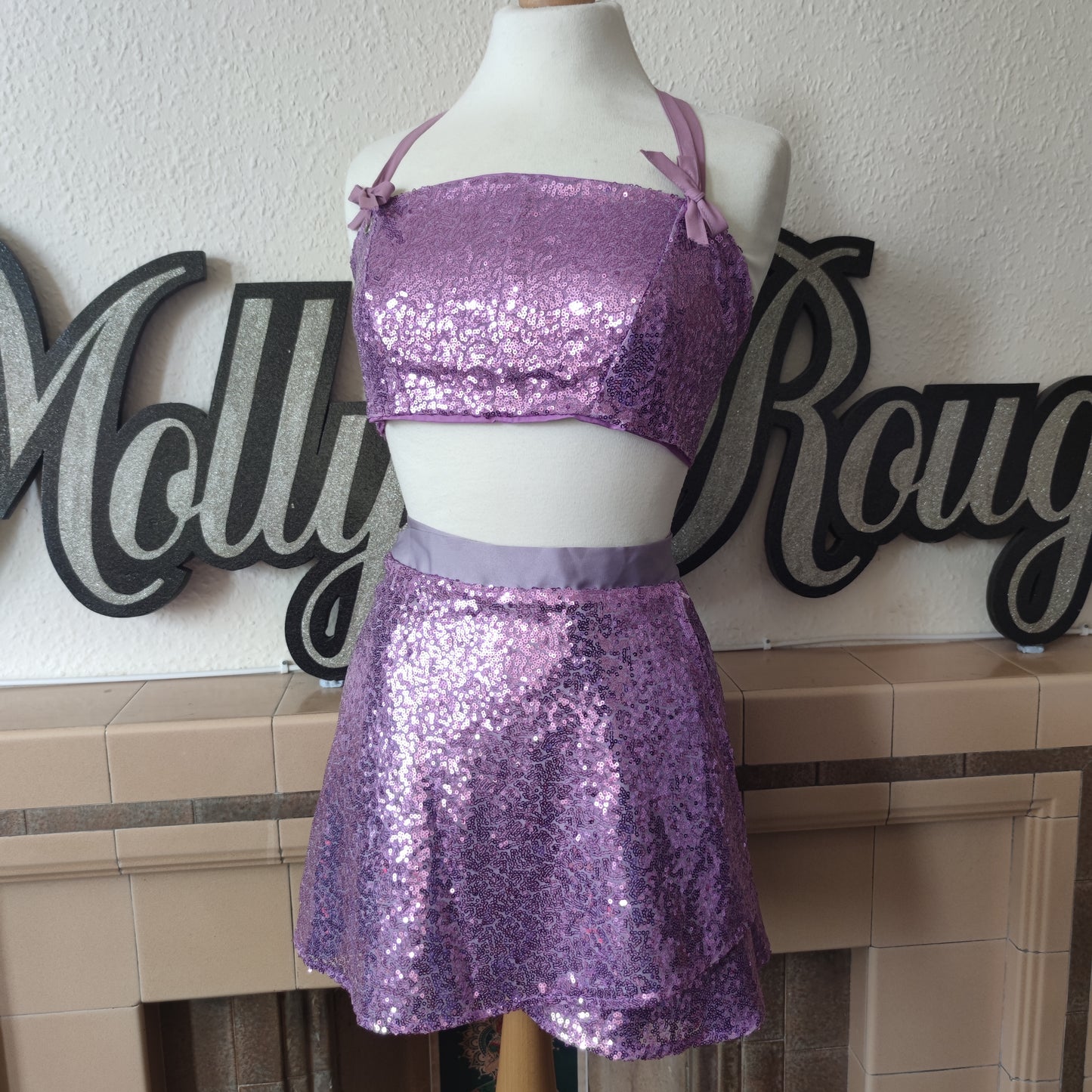 Lilac Sequin Set