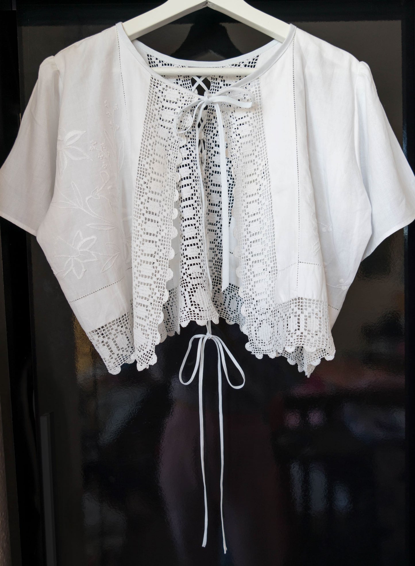 Corset Back Blouse